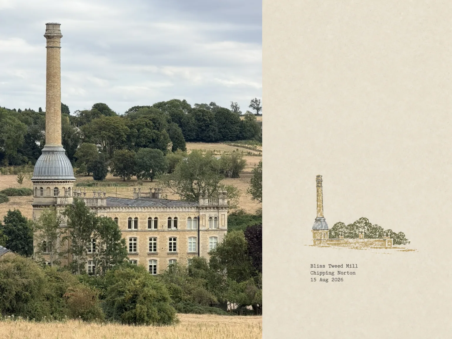 Bliss Tweed Mill, Chipping Norton, 15 Aug 2026