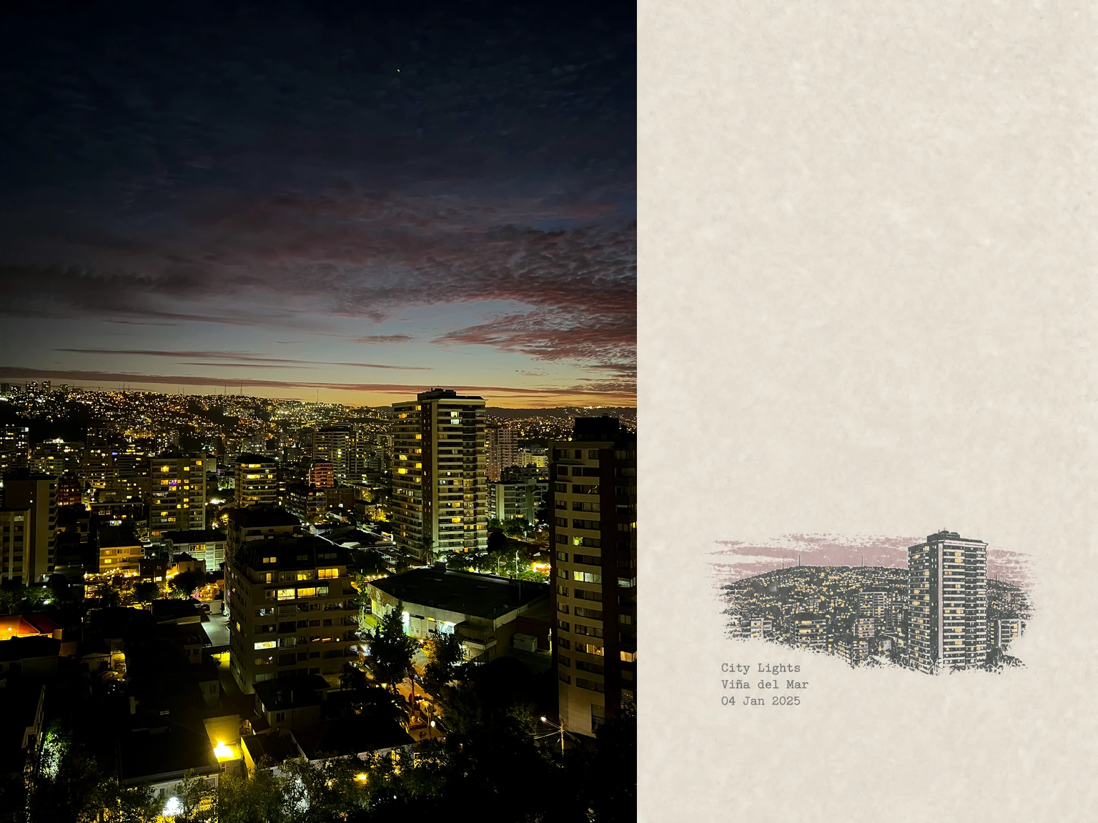 City Lights, Viña del Mar, 04 Jan 2025