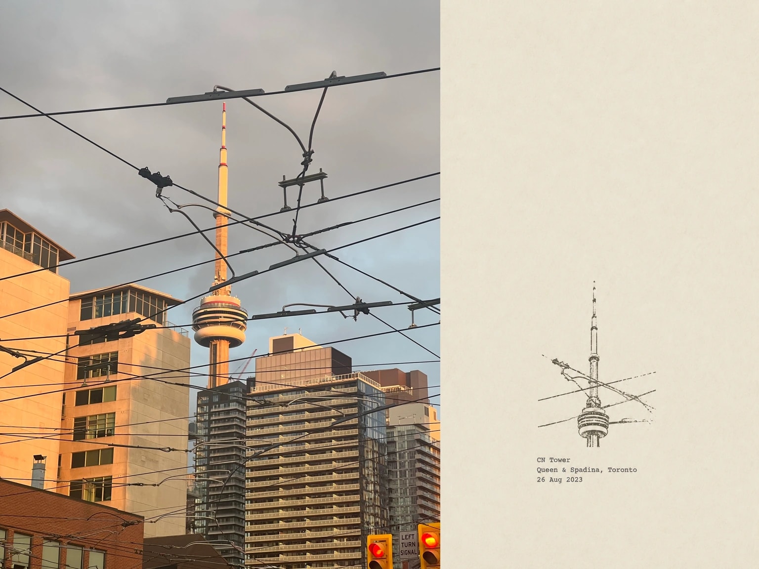 CN Tower, Queen & Spadina, Toronto, 26 Aug 2023
