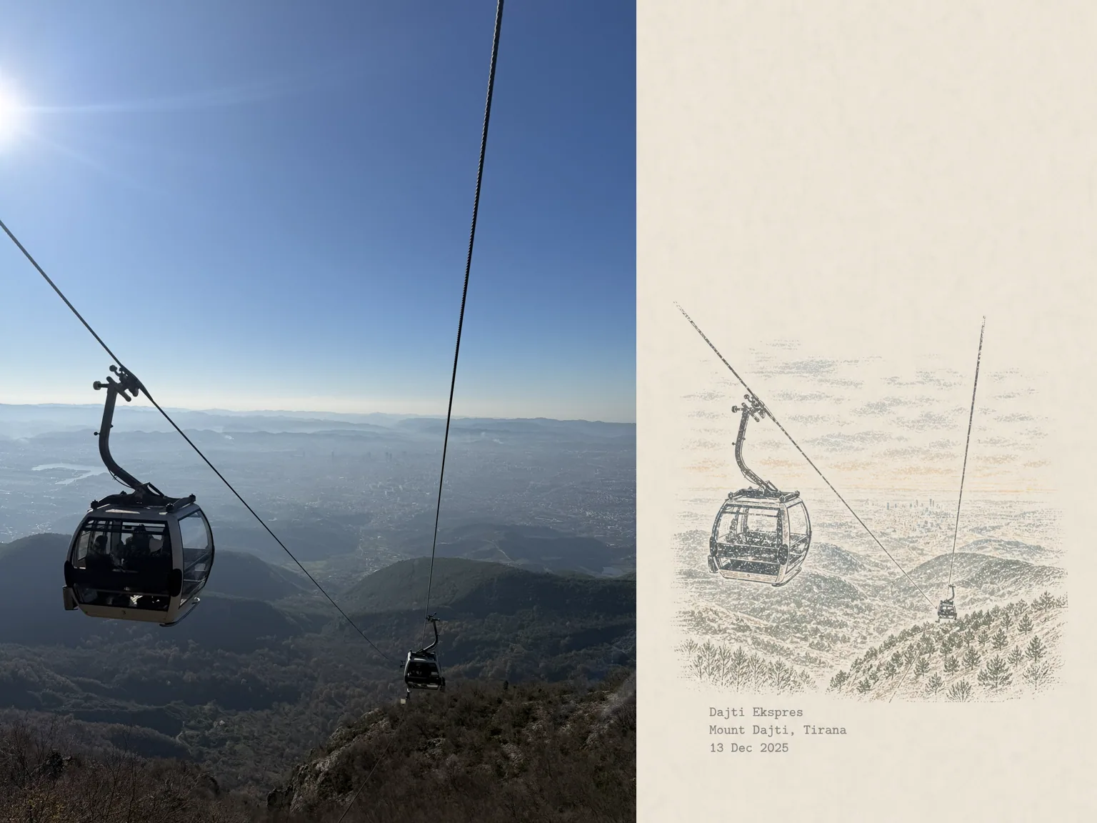 Dajti Ekspres, Mount Dajti, Tirana, 13 Dec 2025