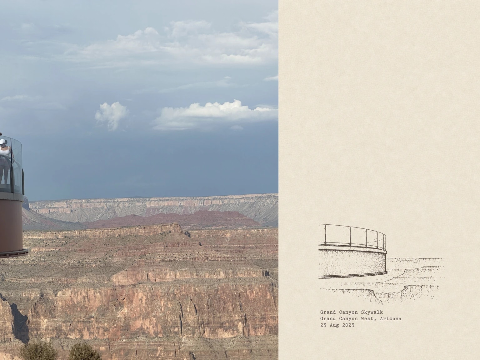 Grand Canyon Skywalk, Grand Canyon West, Arizona, 23 Aug 2023