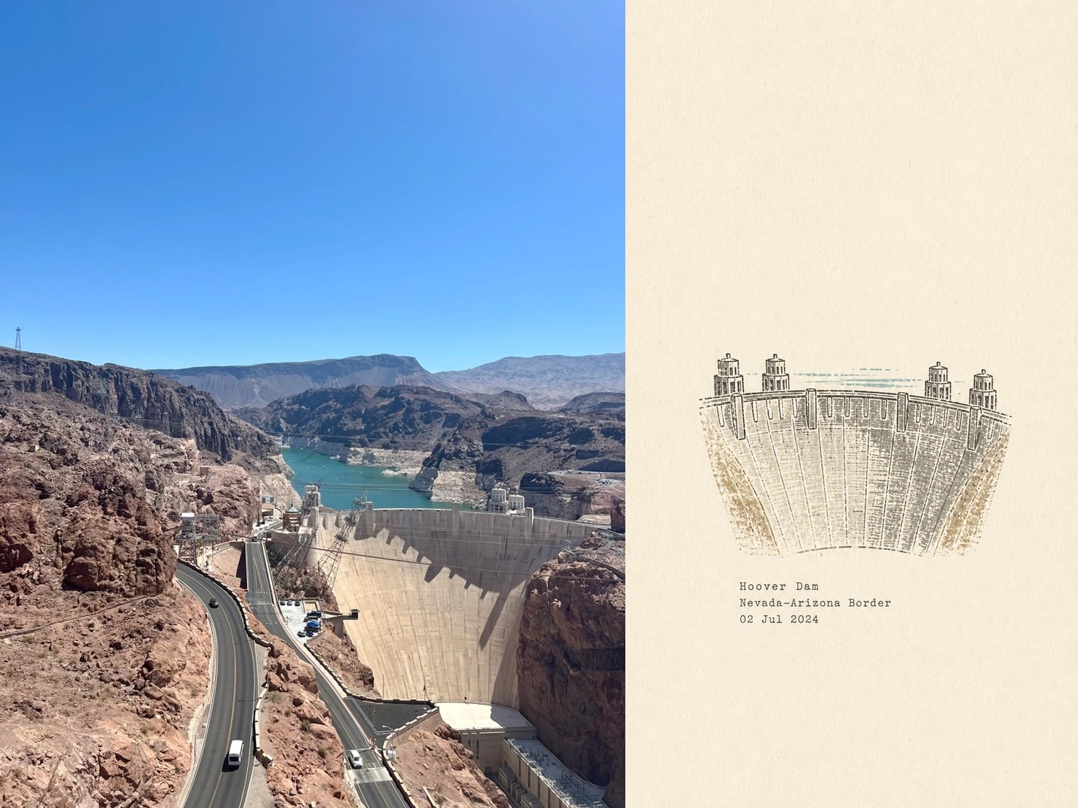 Hoover Dam, Nevada–Arizona Border, 02 Jul 2024