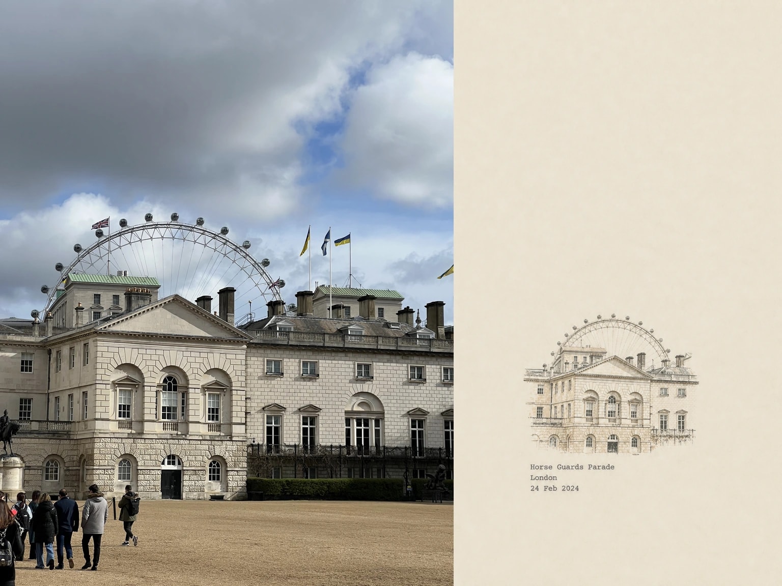 Horse Guards Parade, London, 24 Feb 2024
