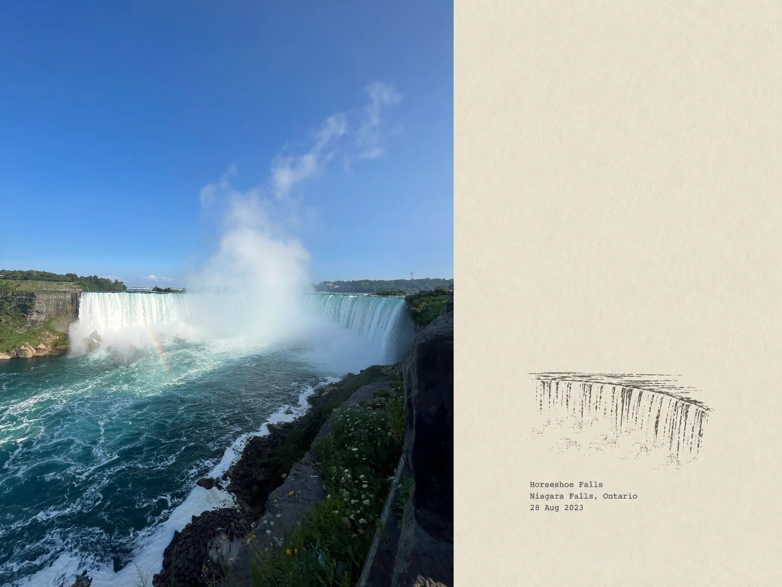 Horseshoe Falls, Niagara Falls, Ontario, 28 Aug 2023