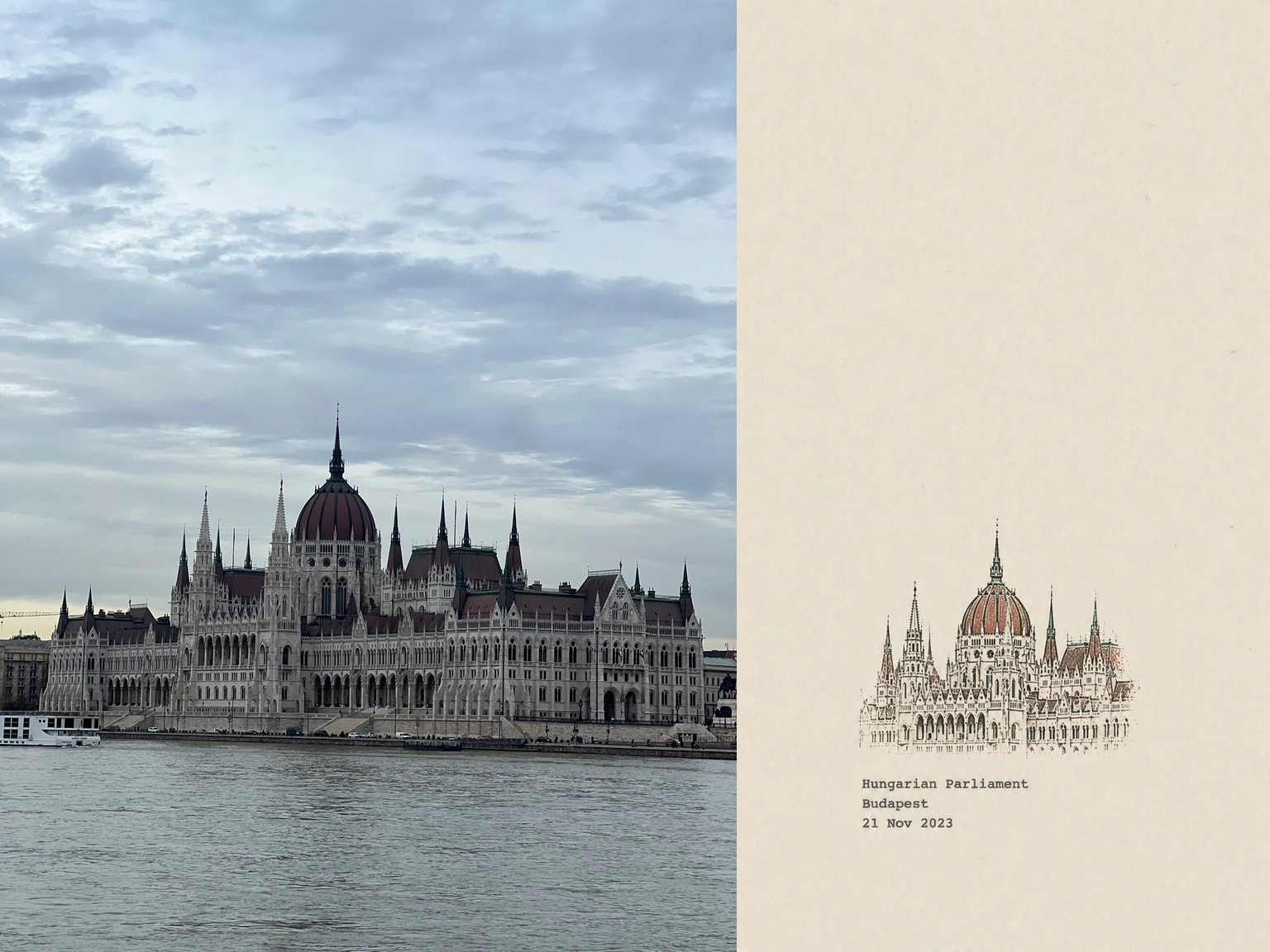 Hungarian Parliament, Budapest, 21 Nov 2023