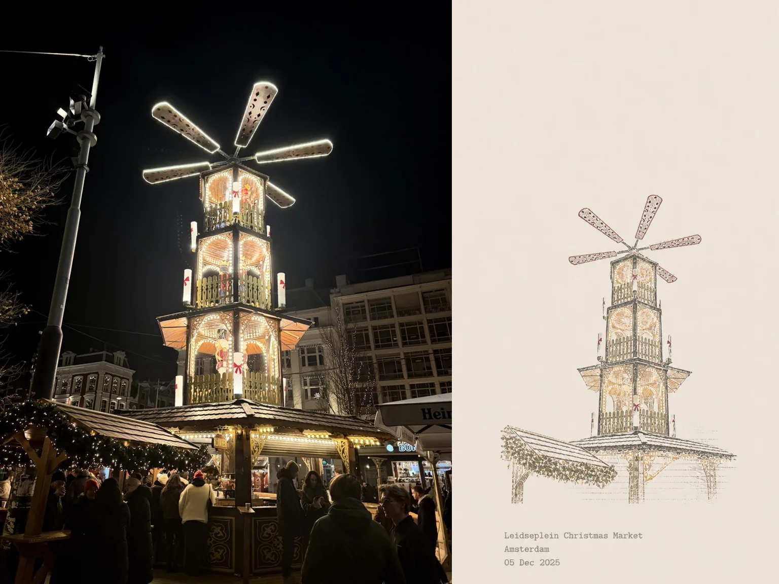 Leidseplein Christmas Market, Amsterdam, 05 Dec 2025