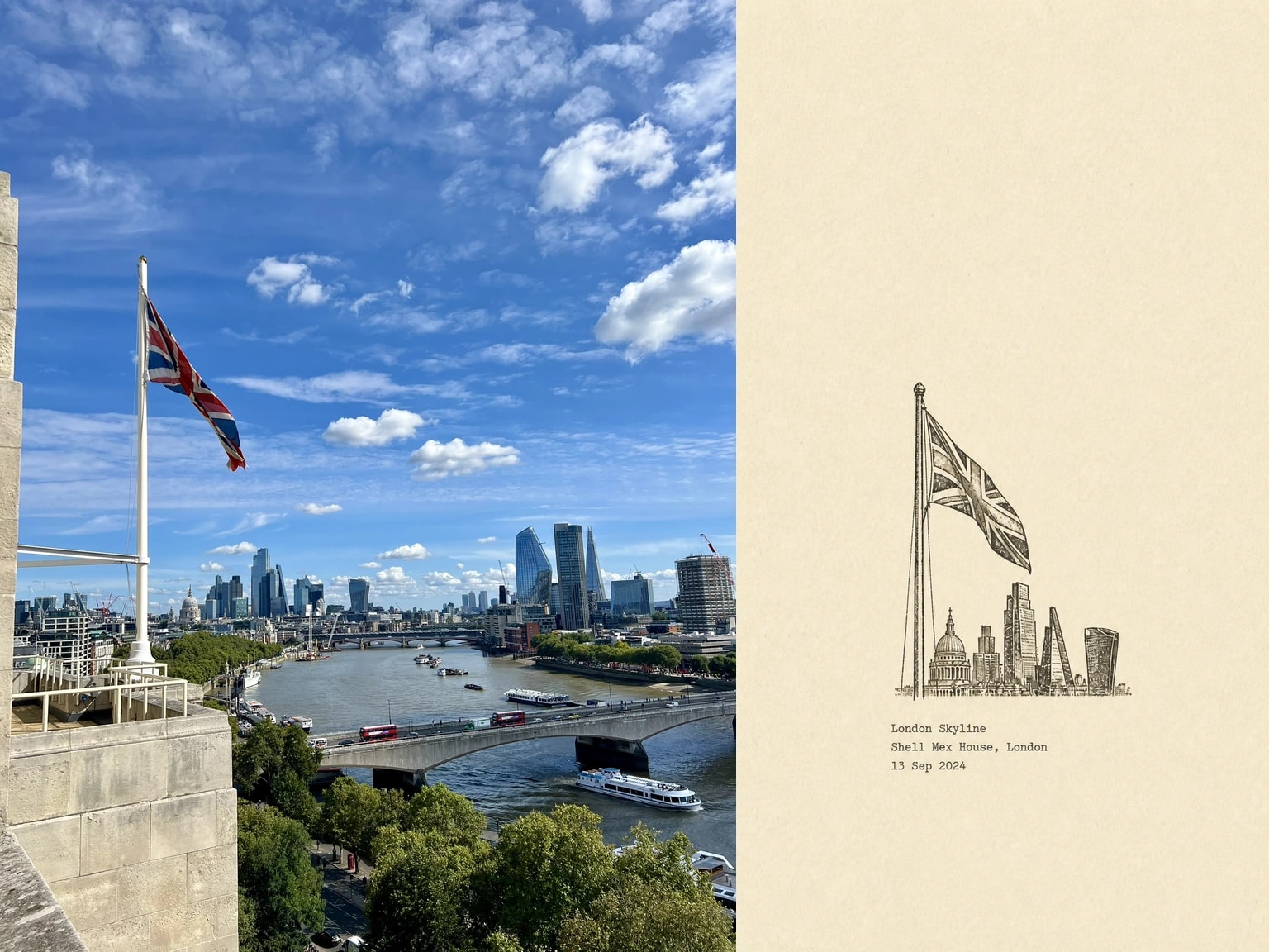 London Skyline, Shell Mex House, London, 13 Sep 2024