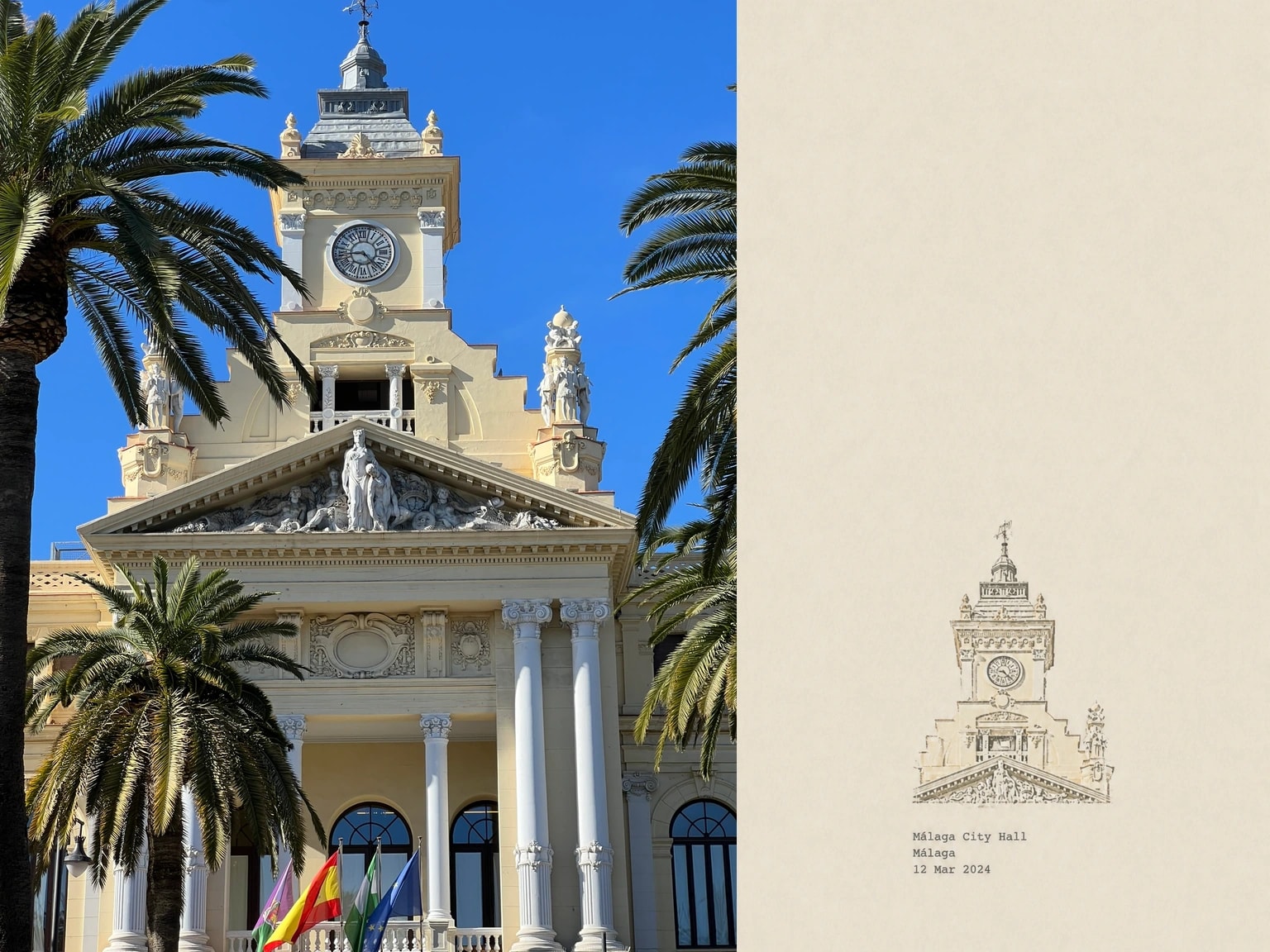 Málaga City Hall, Málaga, 12 Mar 2024