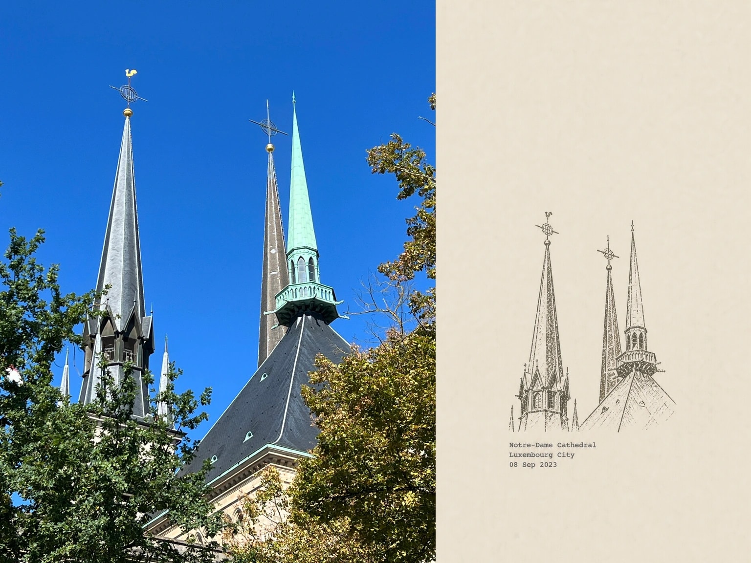 Notre-Dame Cathedral, Luxembourg City, 08 Sep 2023