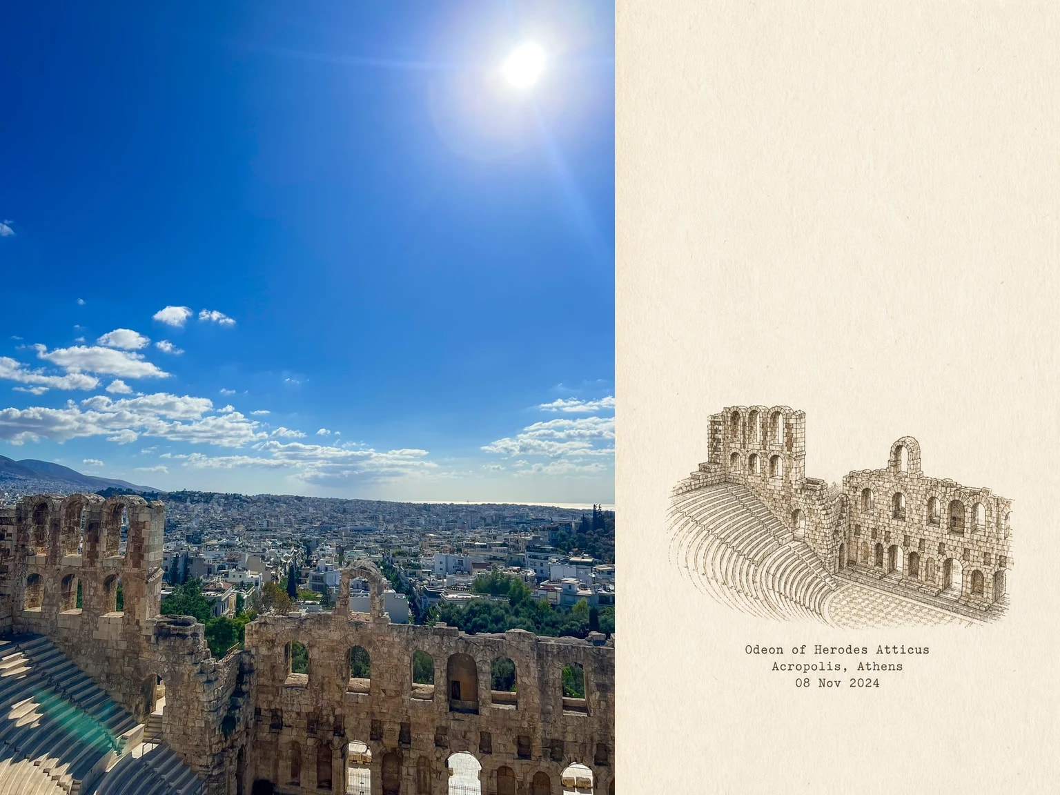 Odeon of Herodes Atticus, Acropolis, Athens, 08 Nov 2024