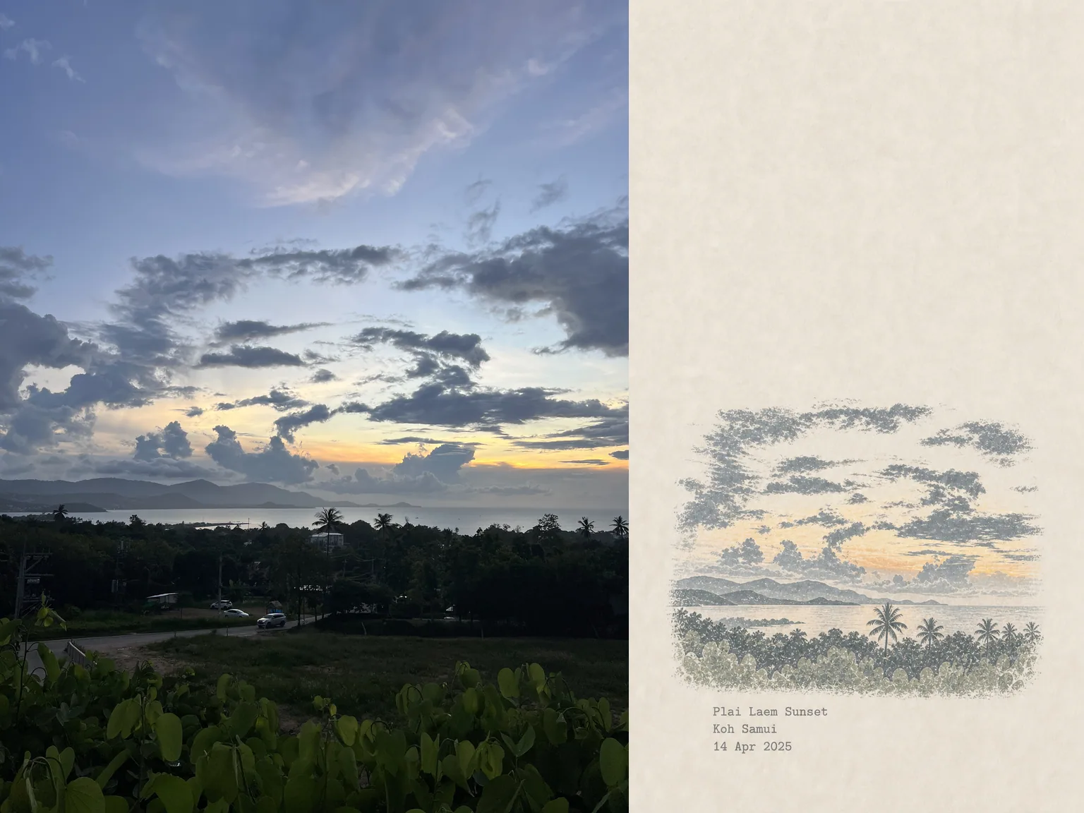Plai Laem Sunset, Koh Samui, 14 Apr 2025