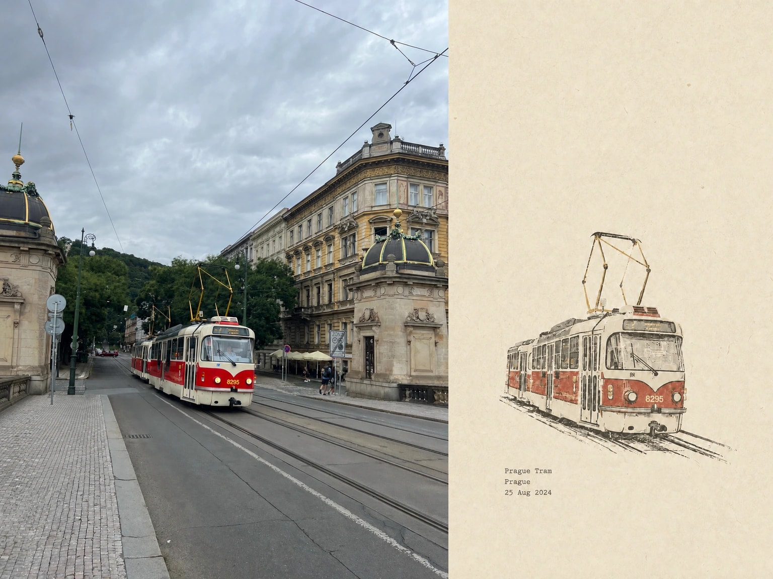 Prague Tram, Prague, 25 Aug 2024