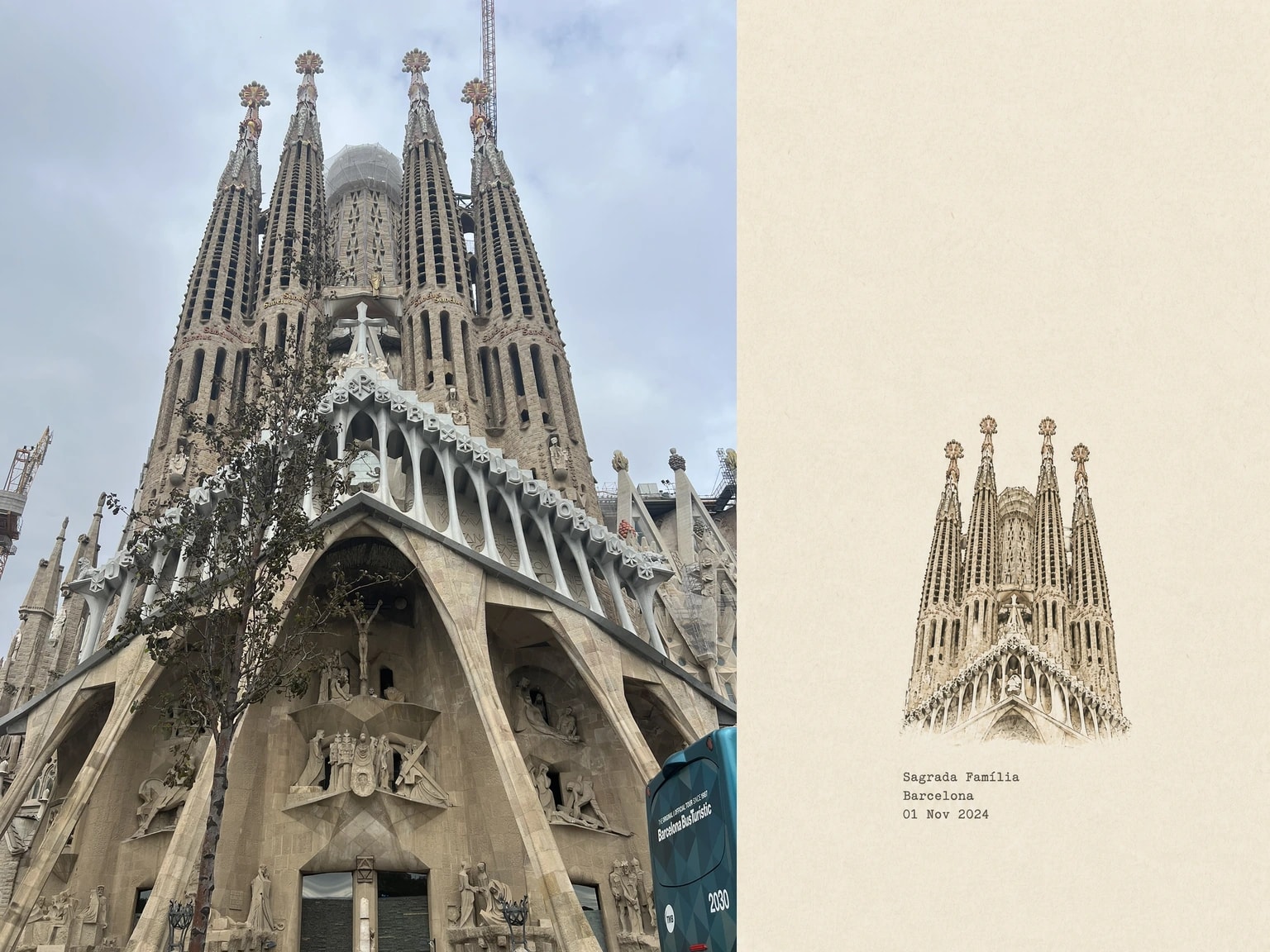 Sagrada Família, Barcelona, 01 Nov 2024