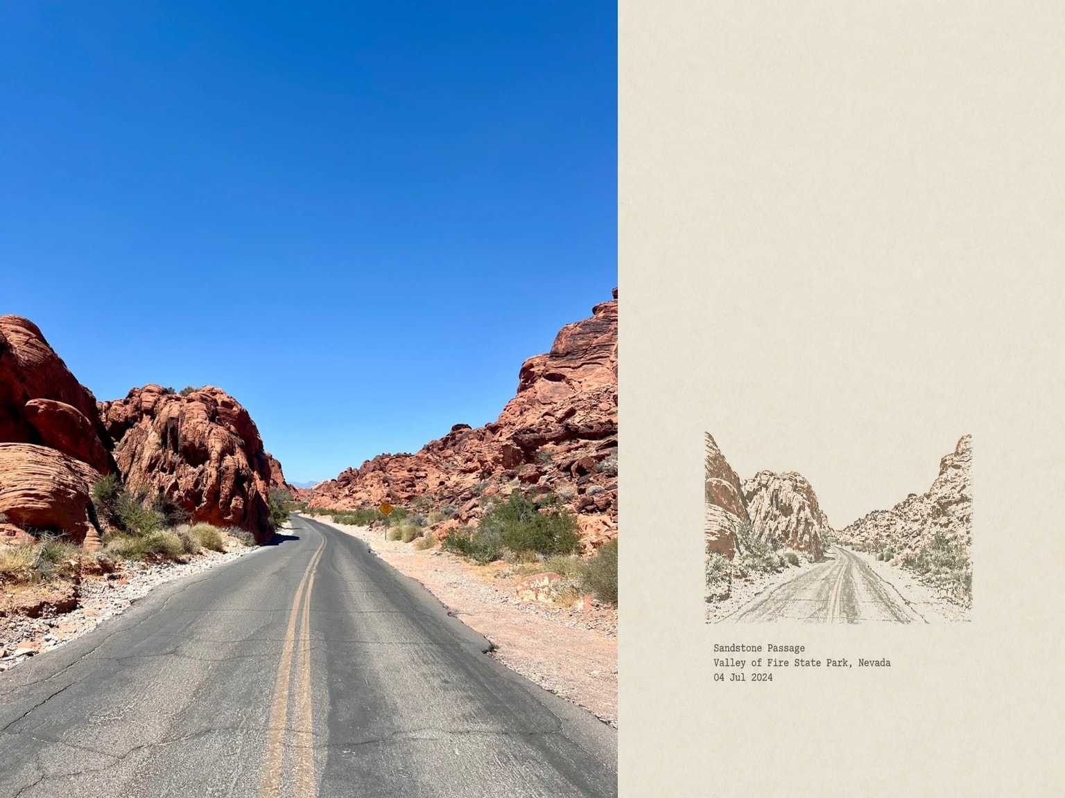 Sandstone Passage, Valley of Fire State Park, Nevada, 04 Jul 2024