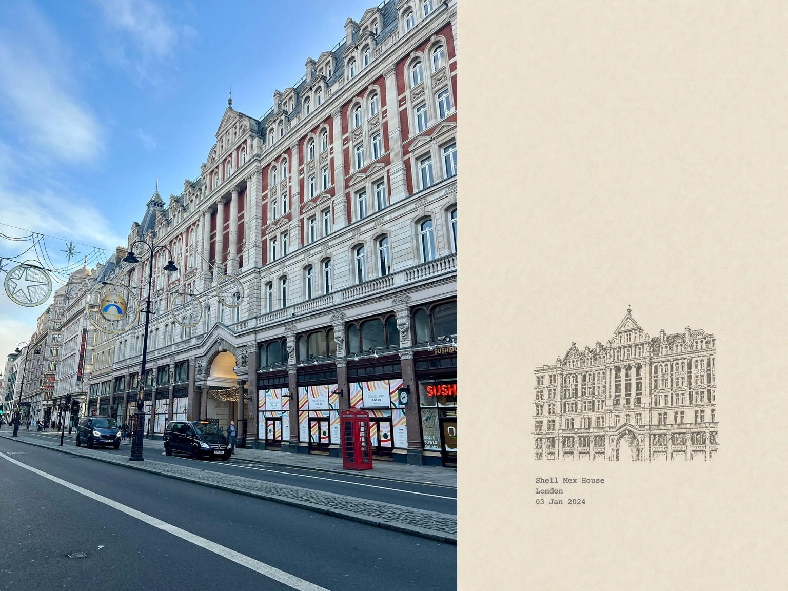 Shell Mex House, London, 03 Jan 2024