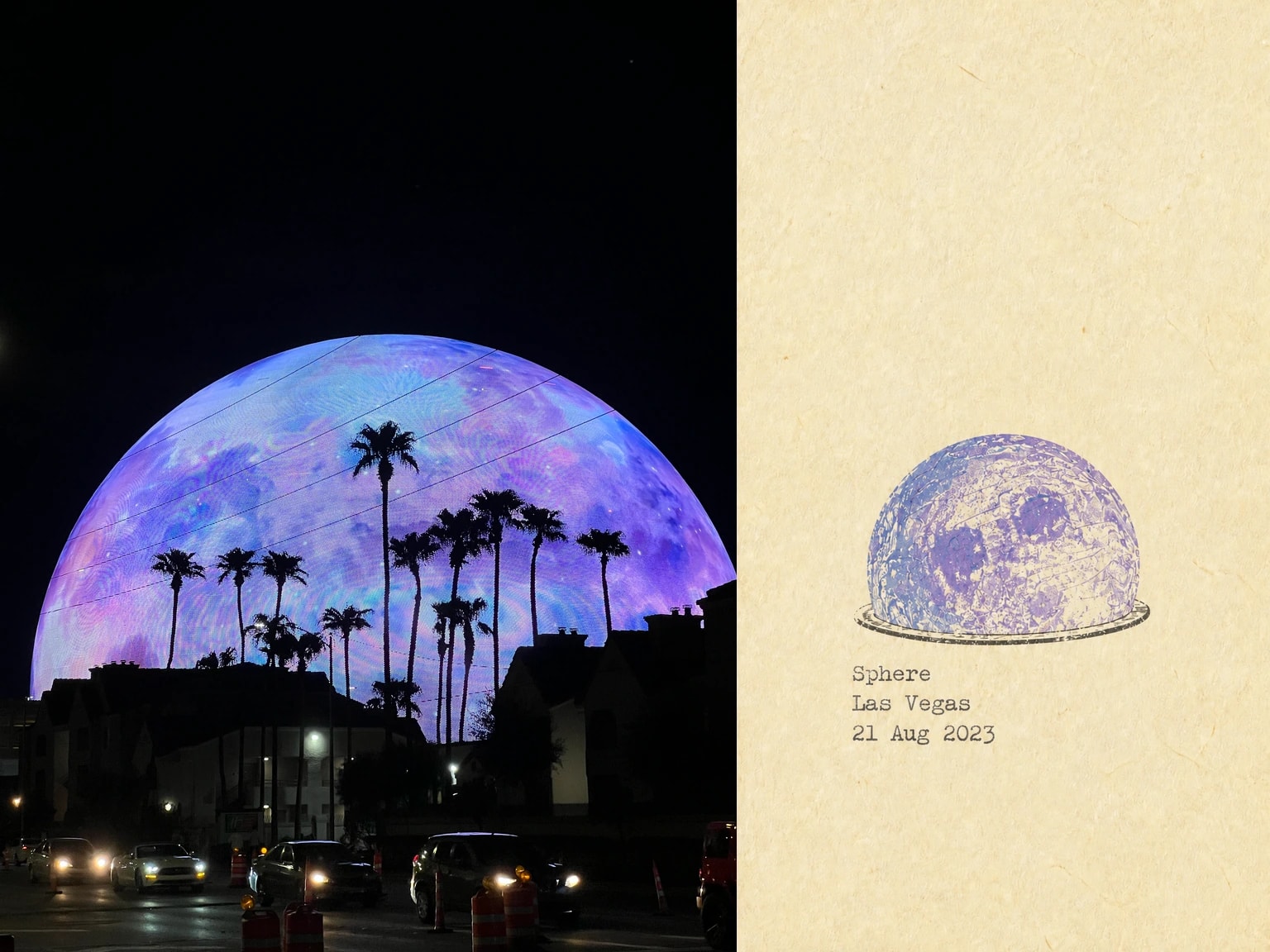 Sphere, Las Vegas, 21 Aug 2023
