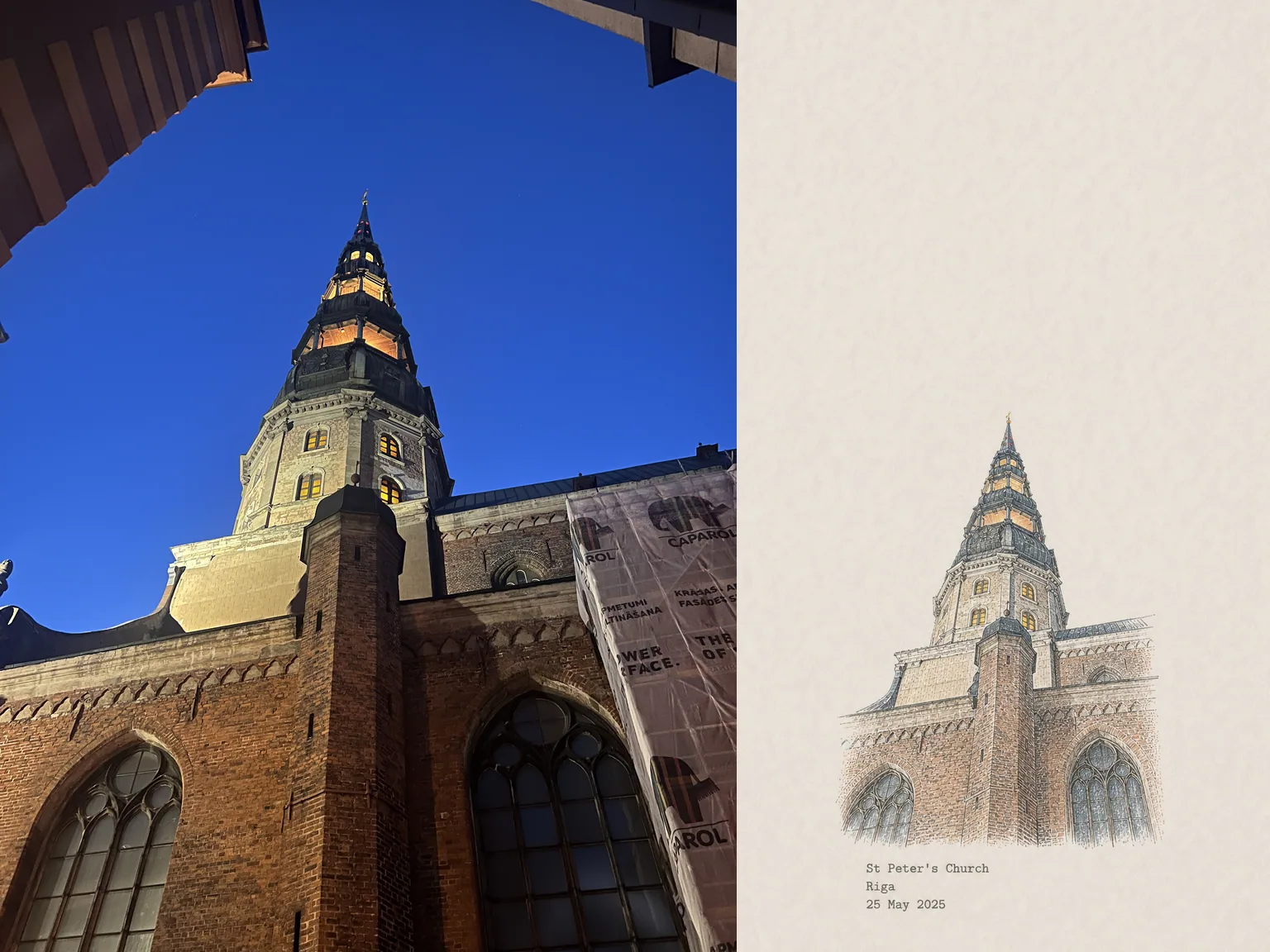 St Peter's Church, Riga, 25 May 2025