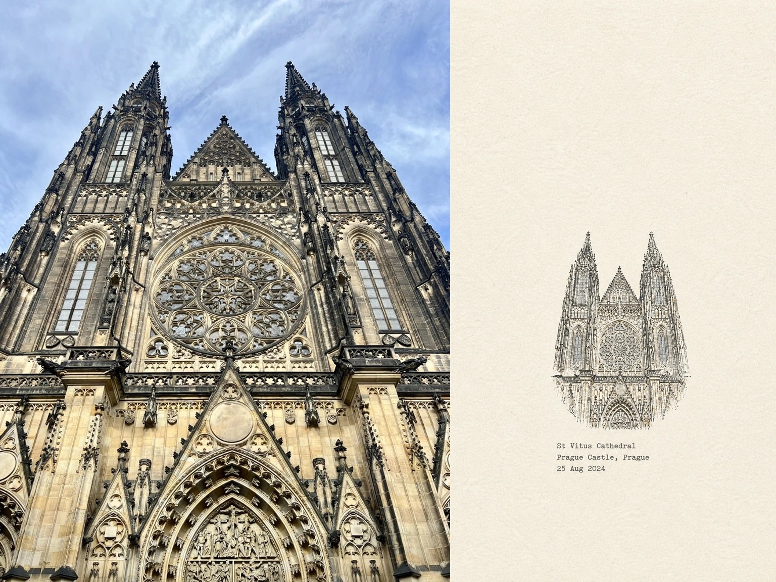 St Vitus Cathedral, Prague Castle, Prague, 25 Aug 2024