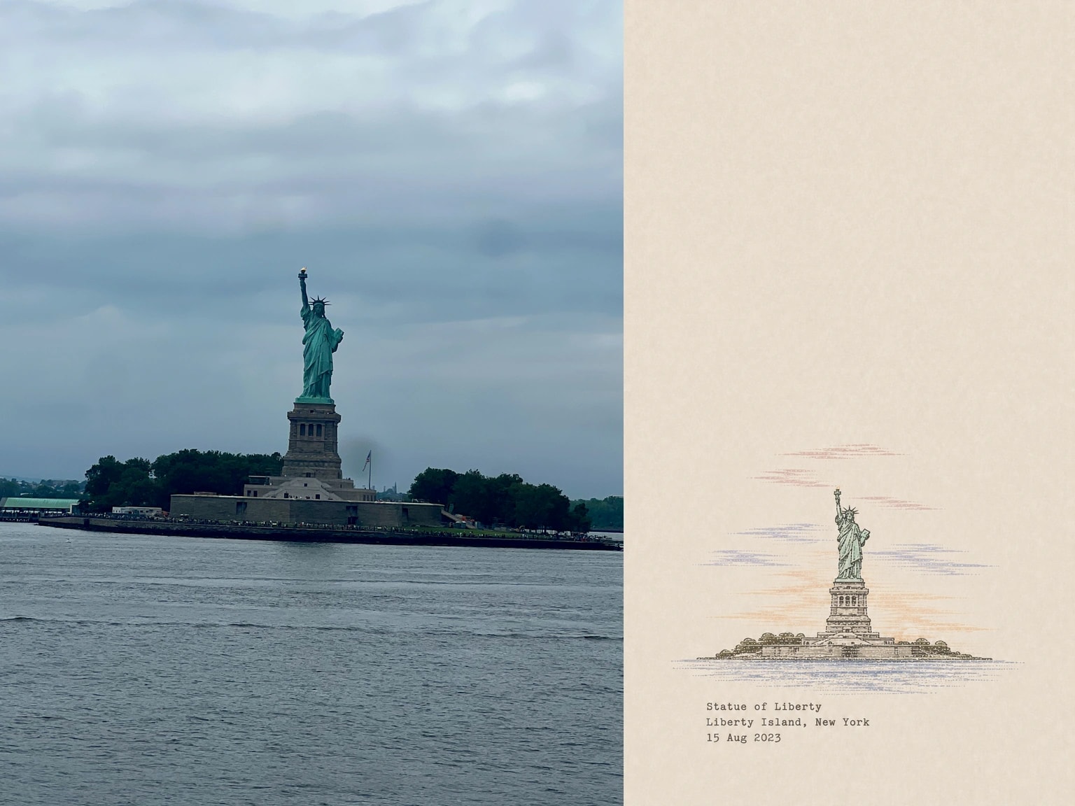Statue of Liberty, Liberty Island, New York, 15 Aug 2023
