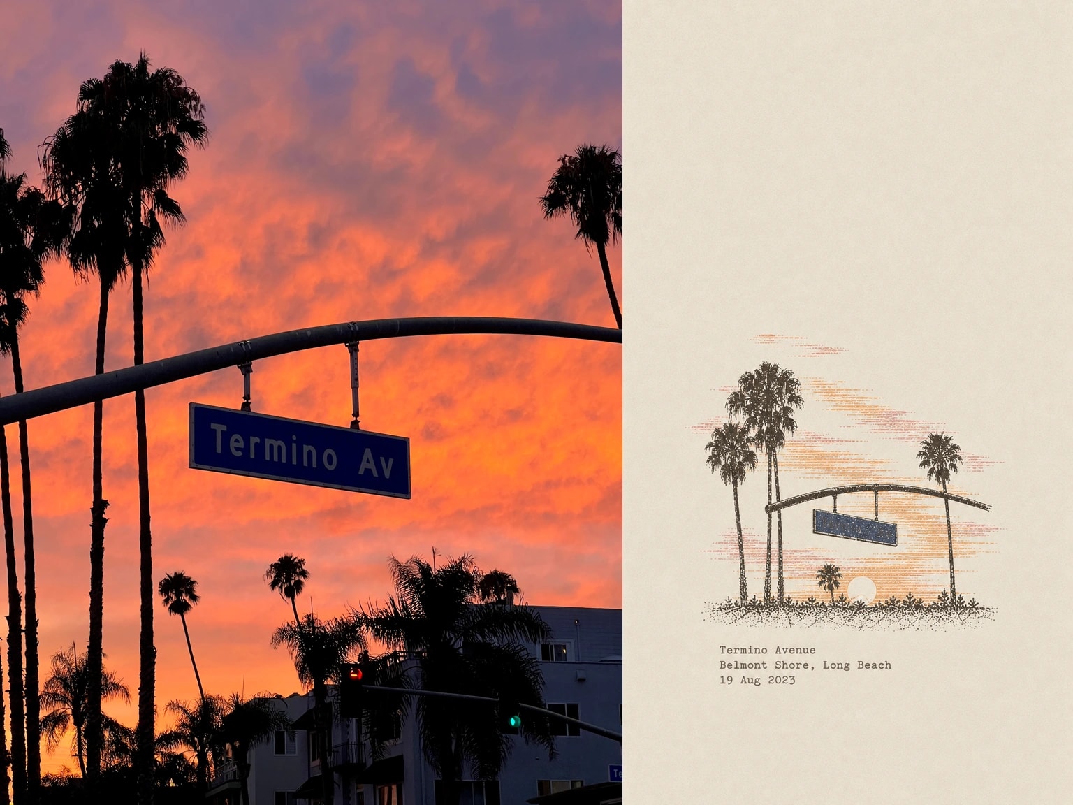 Termino Avenue, Belmont Shore, Long Beach, 19 Aug 2023