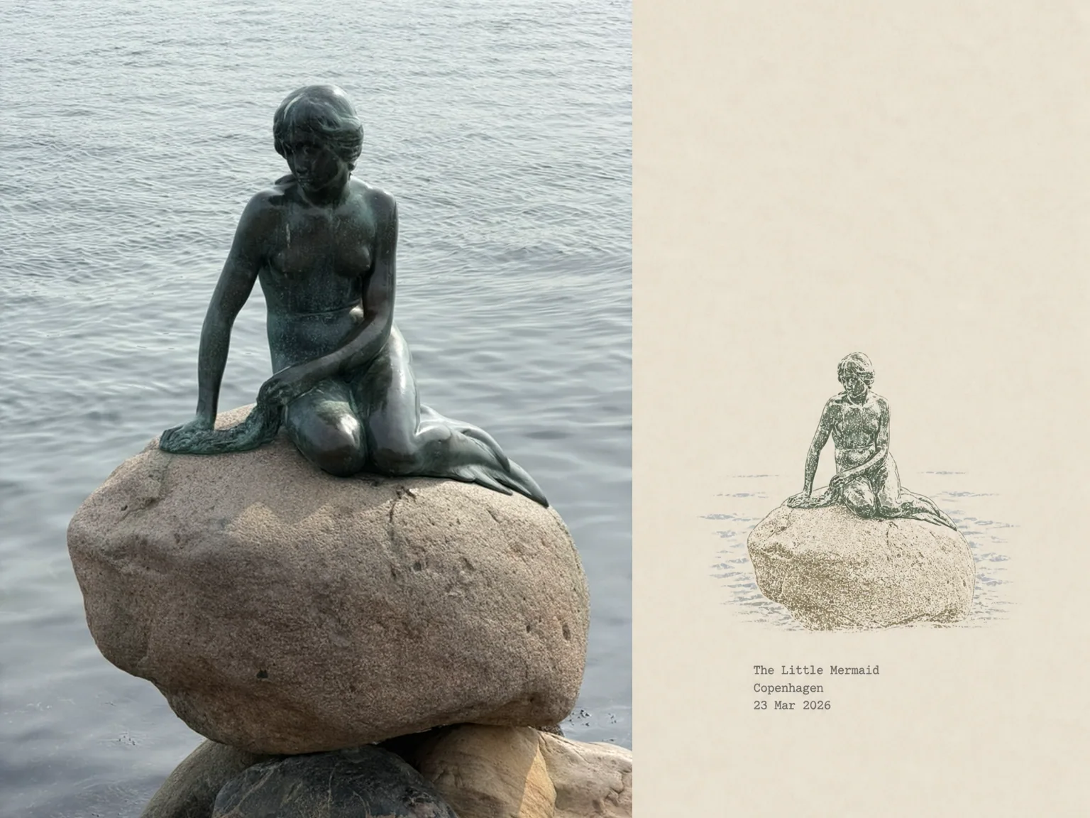 The Little Mermaid, Copenhagen, 23 Mar 2026