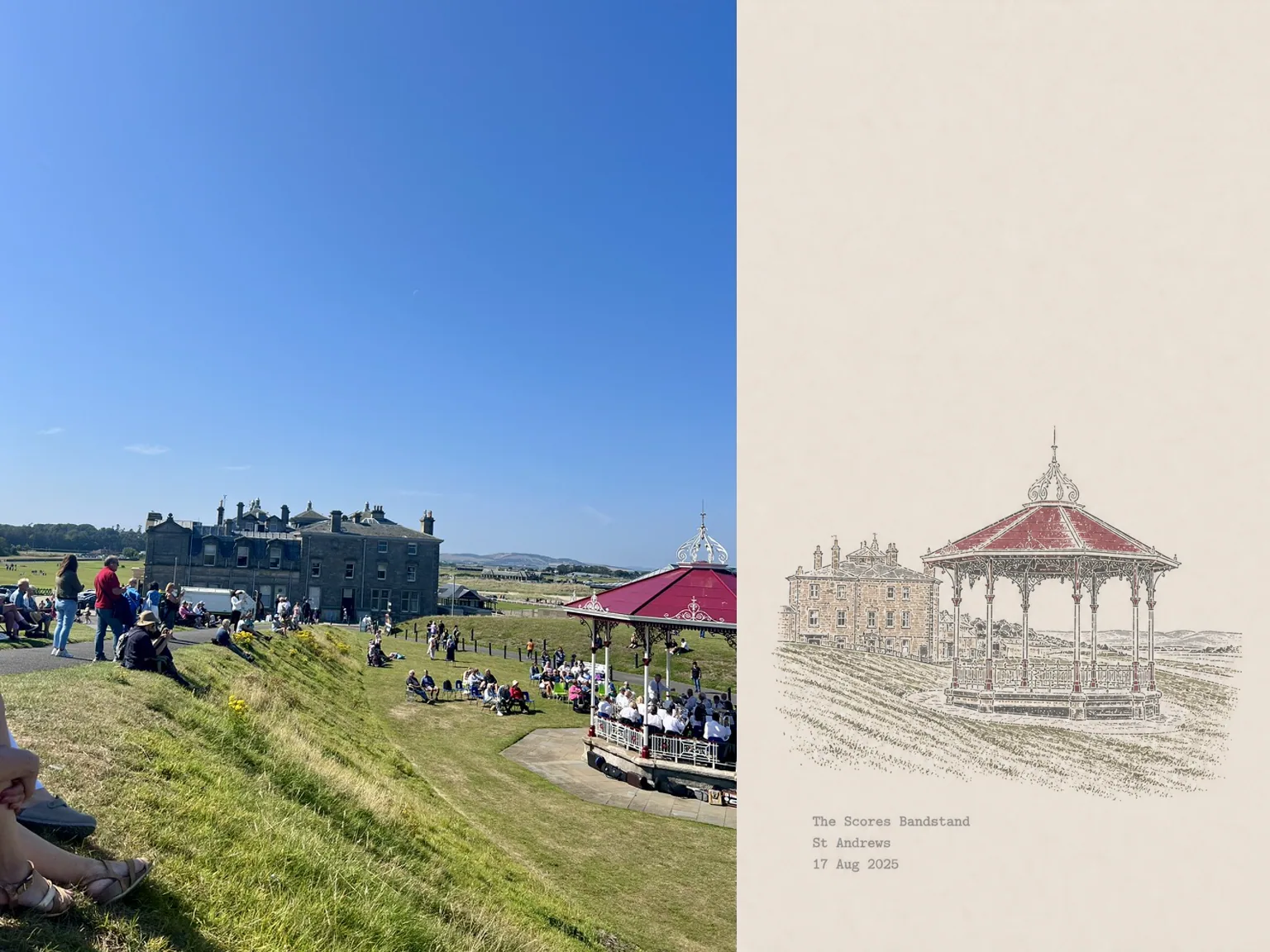 The Scores Bandstand, St Andrews, 17 Aug 2025