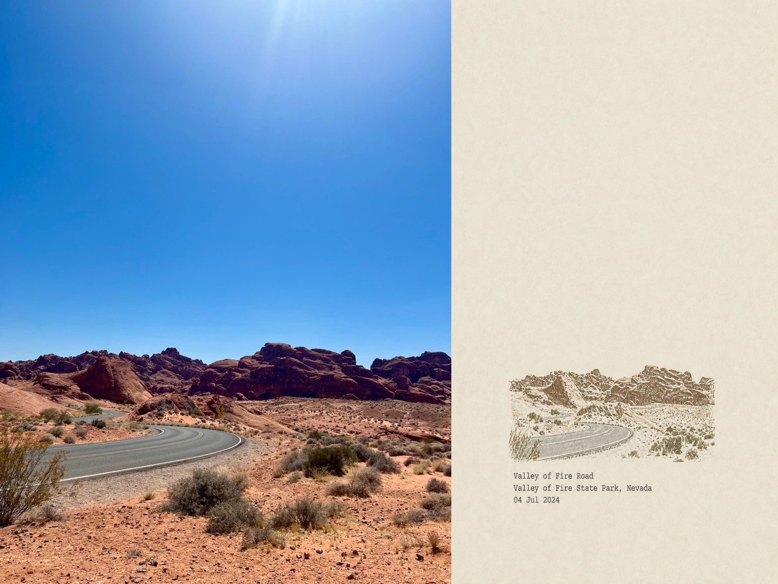 Valley of Fire Road, Valley of Fire State Park, Nevada, 04 Jul 2024