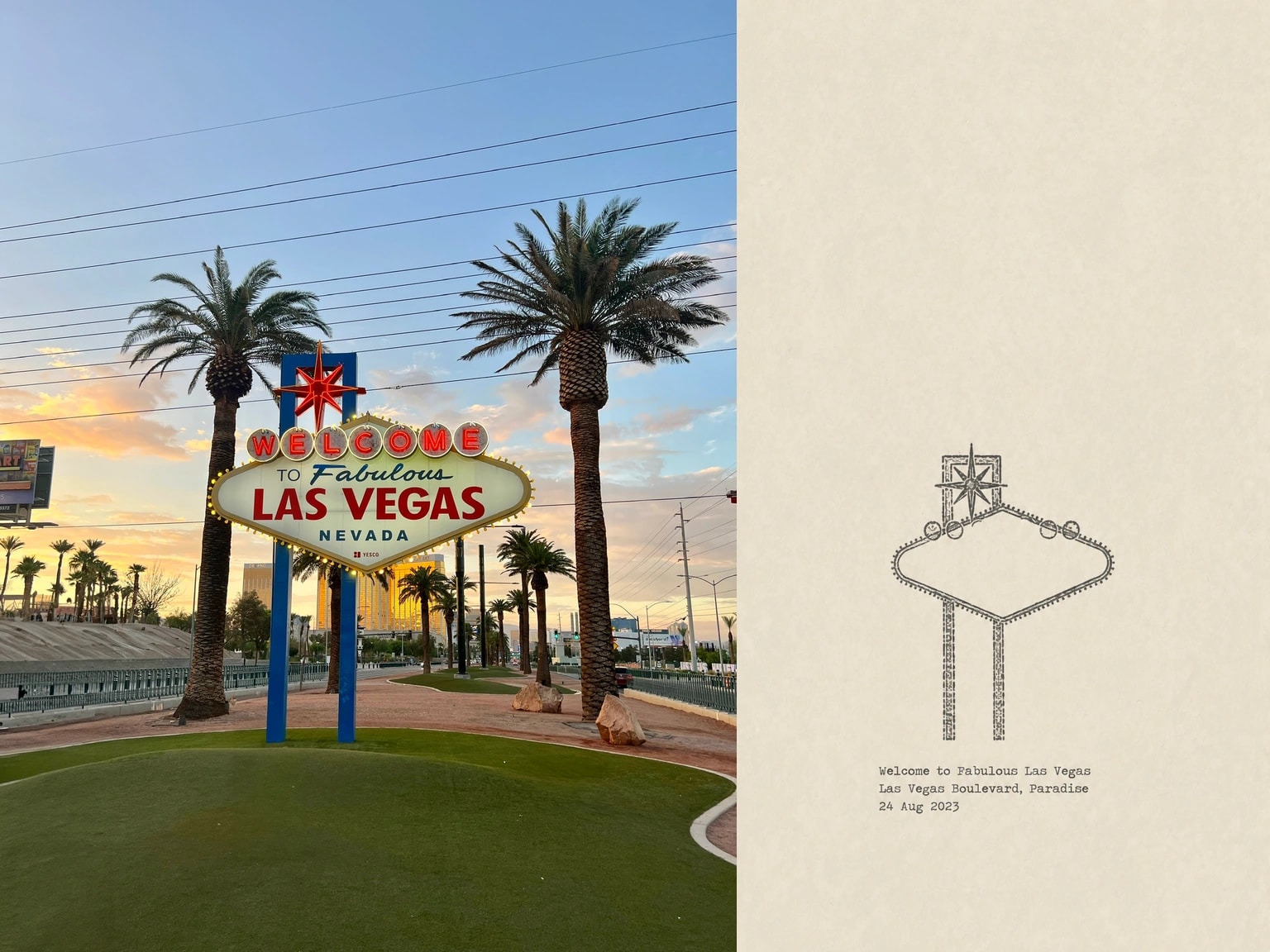 Welcome to Fabulous Las Vegas, Las Vegas Boulevard, Paradise, 24 Aug 2023